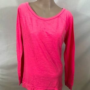 Pink brand, pink colored long sleeve blouse